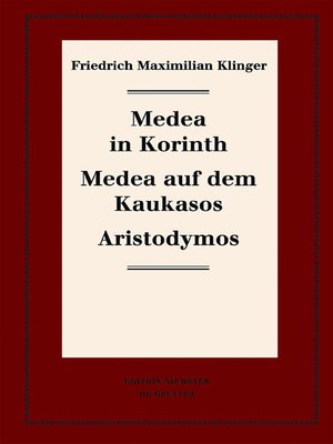 cover image of Medea in Korinth. Medea auf dem Kaukasos. Aristodymos
